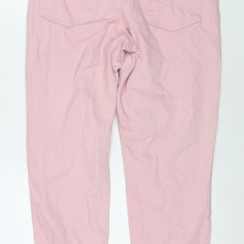 New Look Womens Pink Cotton Skinny Jeans Size 12 L27 in Regular Zip