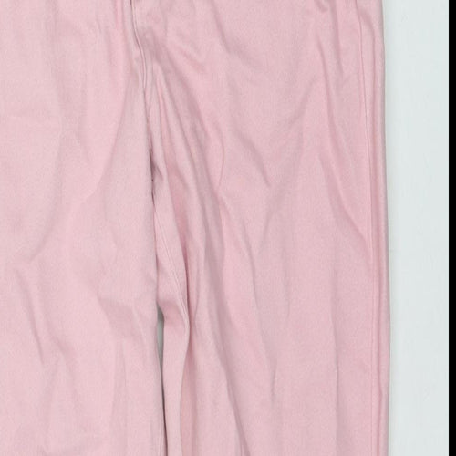 New Look Womens Pink Cotton Skinny Jeans Size 12 L27 in Regular Zip