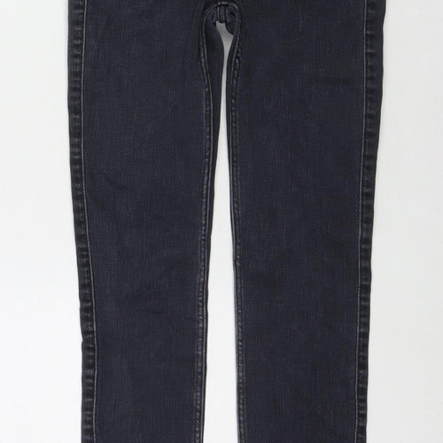 Lee Womens Blue Cotton Skinny Jeans Size 25 in L31 in Regular Zip