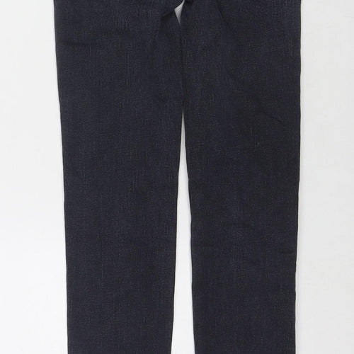 Lee Womens Blue Cotton Skinny Jeans Size 25 in L31 in Regular Zip
