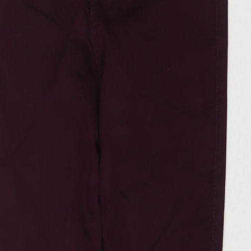 F&F Womens Purple Cotton Skinny Jeans Size 10 L28 in Regular Zip
