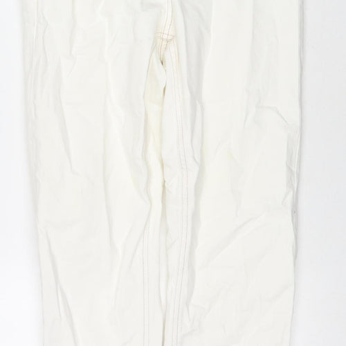ASOS Womens White Cotton Skinny Jeans Size 26 L28 in Regular Zip
