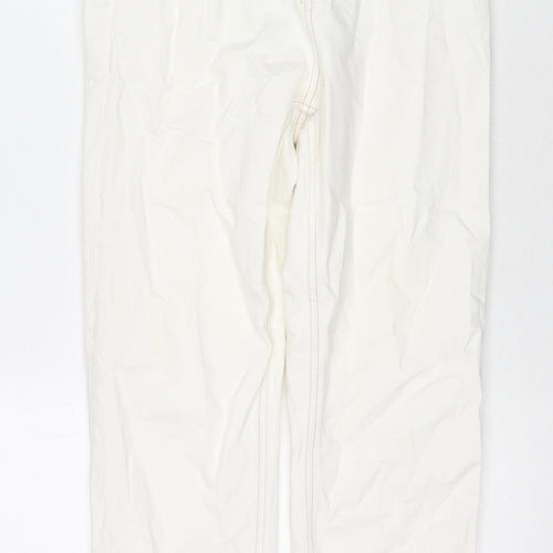 ASOS Womens White Cotton Skinny Jeans Size 26 L28 in Regular Zip