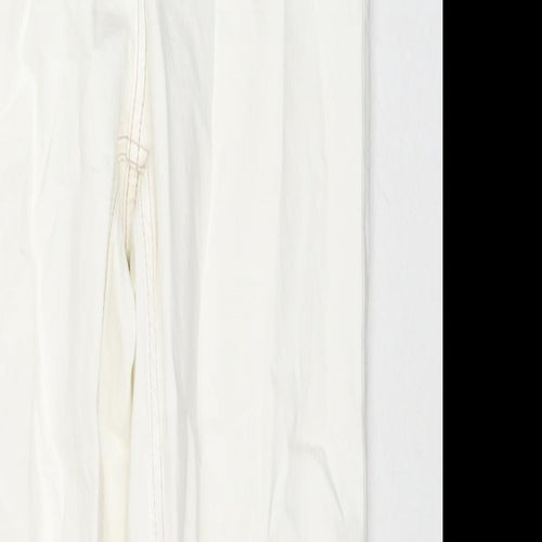 ASOS Womens White Cotton Skinny Jeans Size 26 L28 in Regular Zip