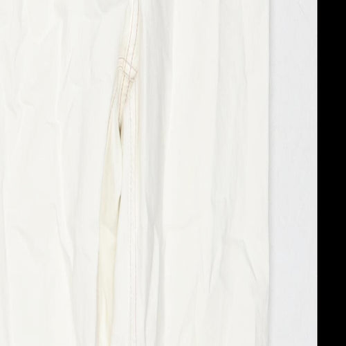 ASOS Womens White Cotton Skinny Jeans Size 26 L28 in Regular Zip