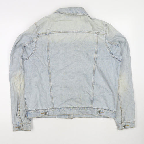 Jack Wills Womens Blue Jacket Size 14 Button