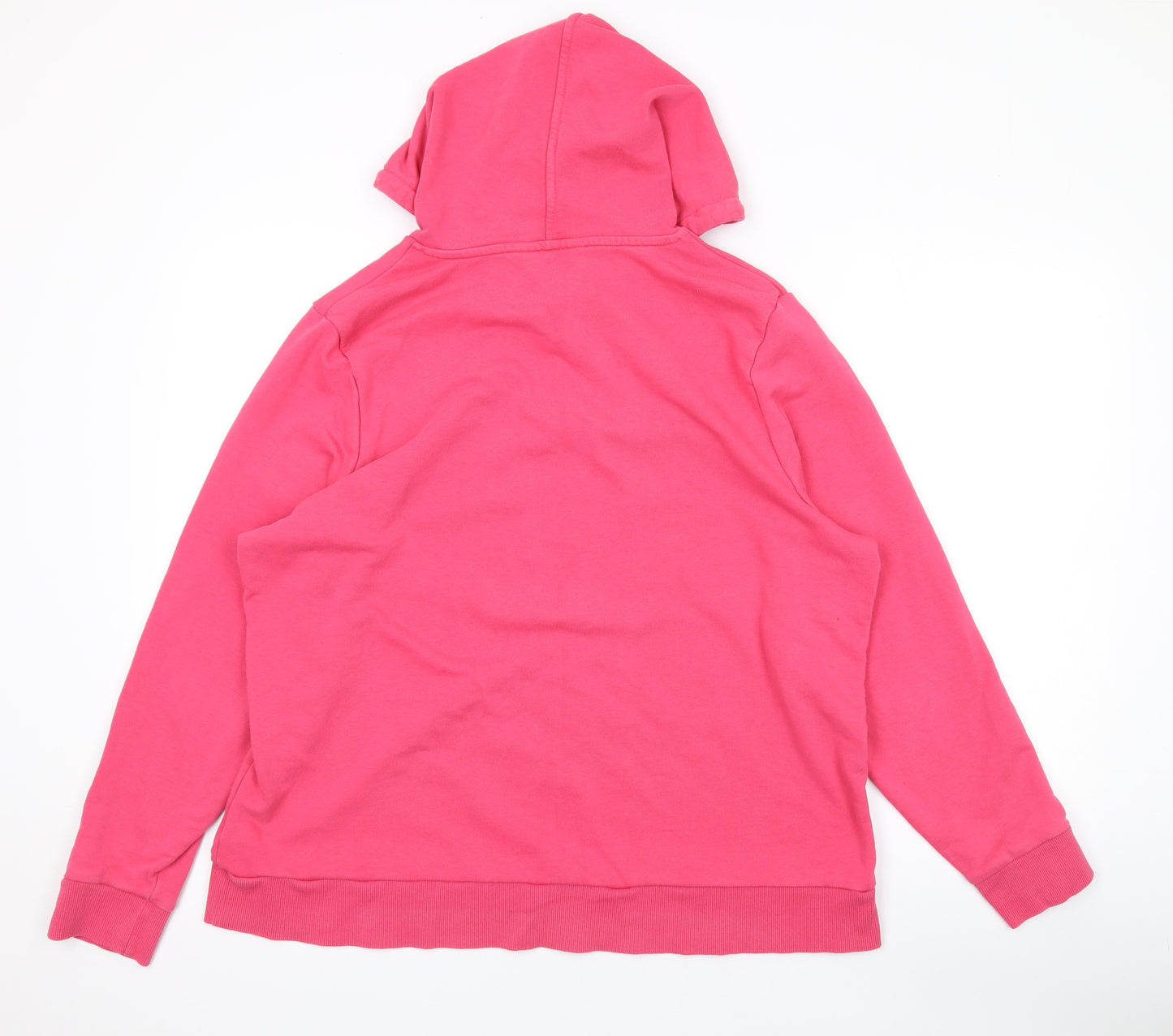 Marks and Spencer Womens Pink Cotton Pullover Hoodie Size 20 Pullover