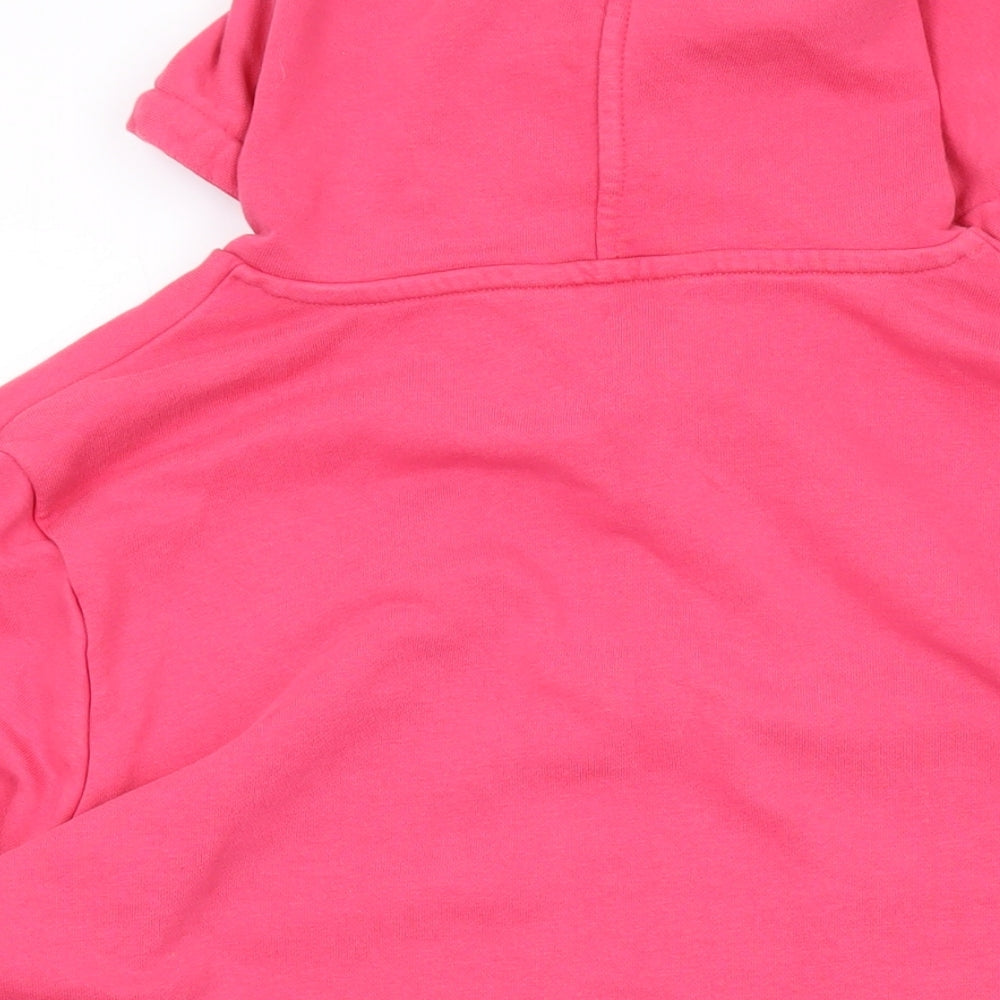 Marks and Spencer Womens Pink Cotton Pullover Hoodie Size 20 Pullover