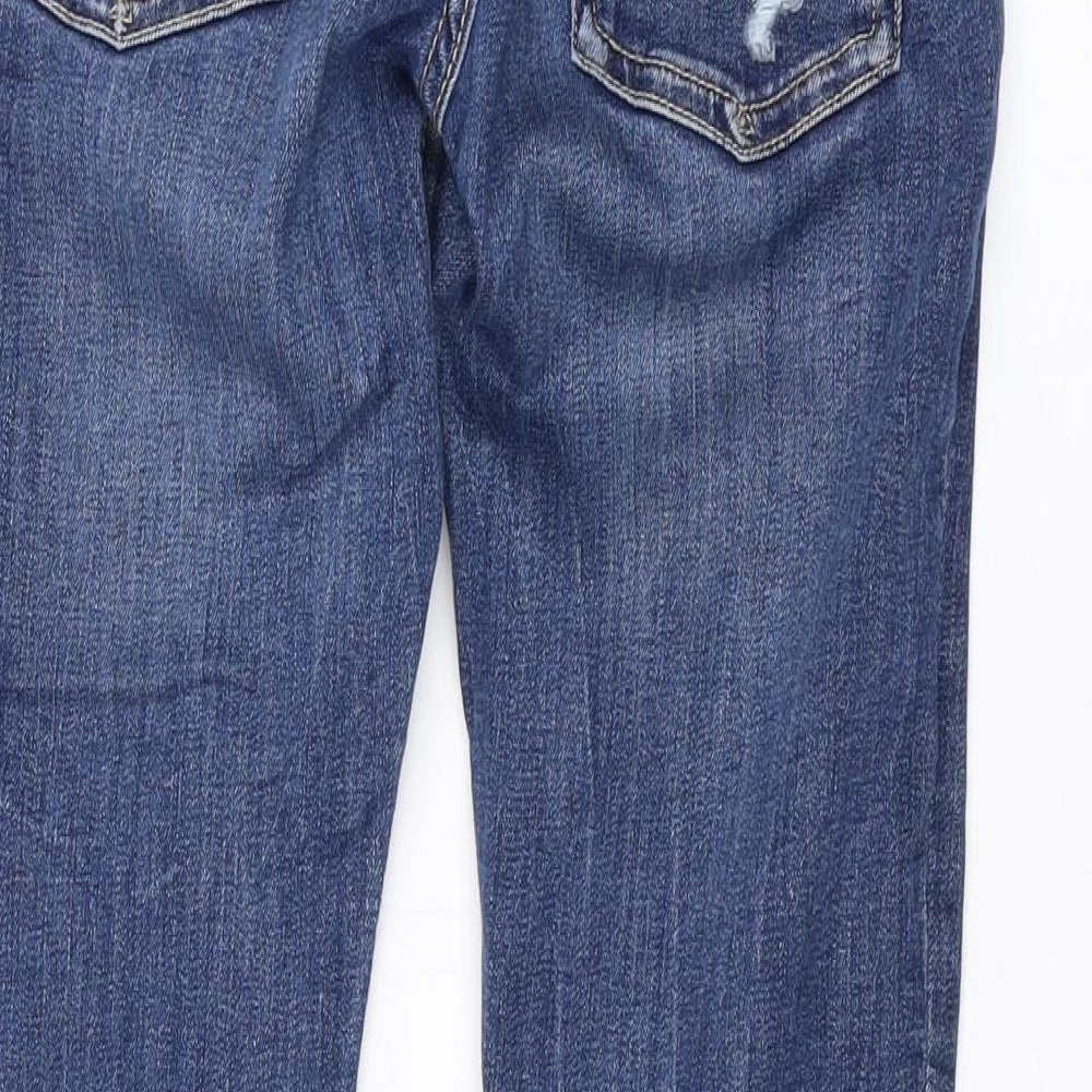 Gap Girls Blue Cotton Skinny Jeans Size 12 Years L26 in Regular Zip