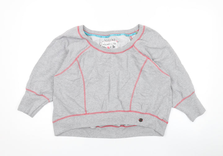 Debenhams Womens Grey Cotton Pullover Sweatshirt Size 14 Pullover