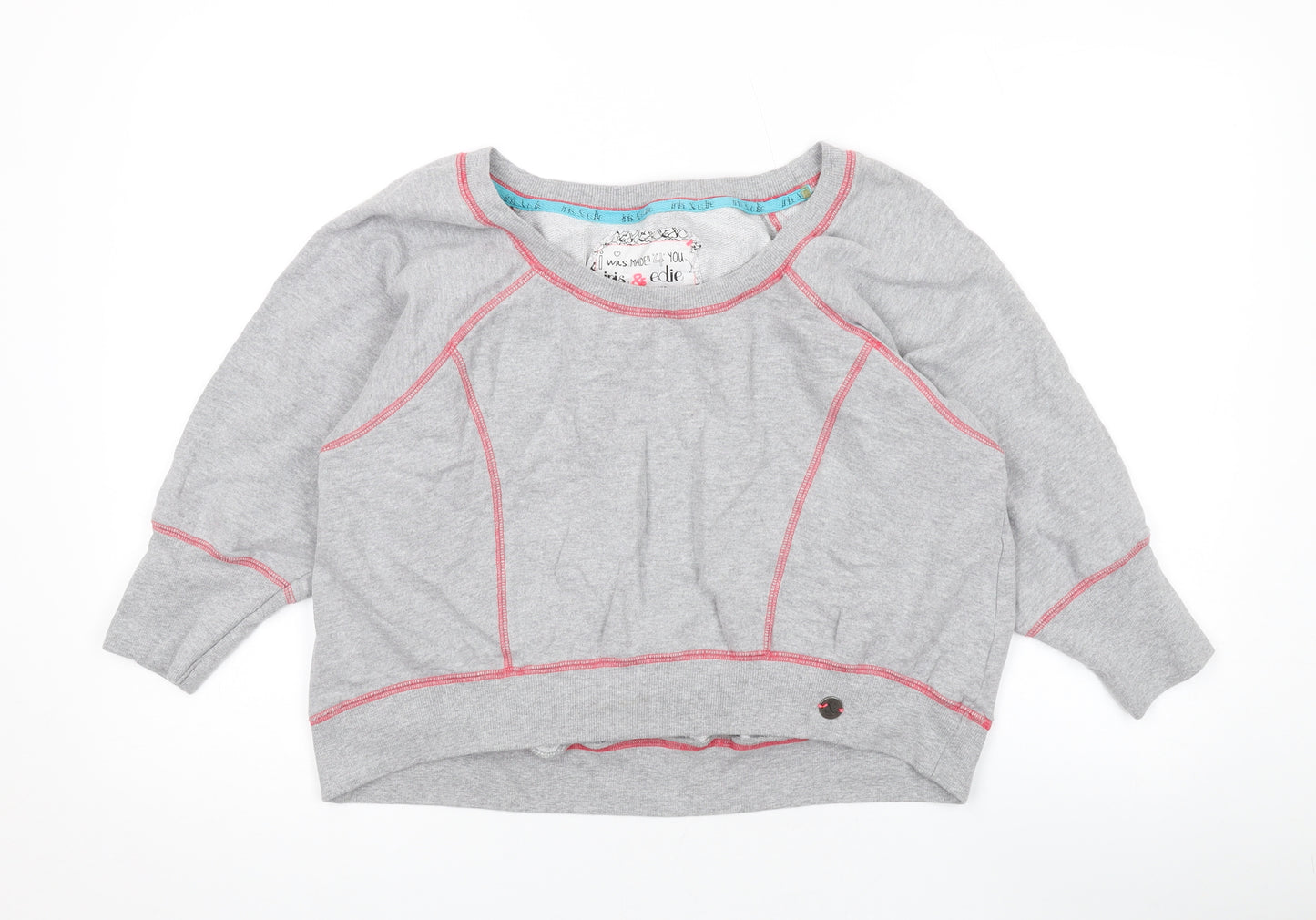 Debenhams Womens Grey Cotton Pullover Sweatshirt Size 14 Pullover