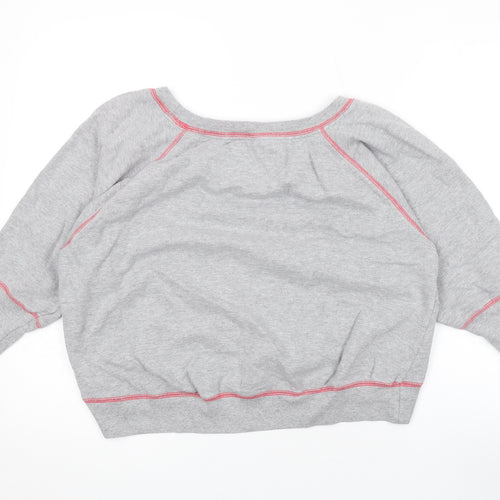 Debenhams Womens Grey Cotton Pullover Sweatshirt Size 14 Pullover