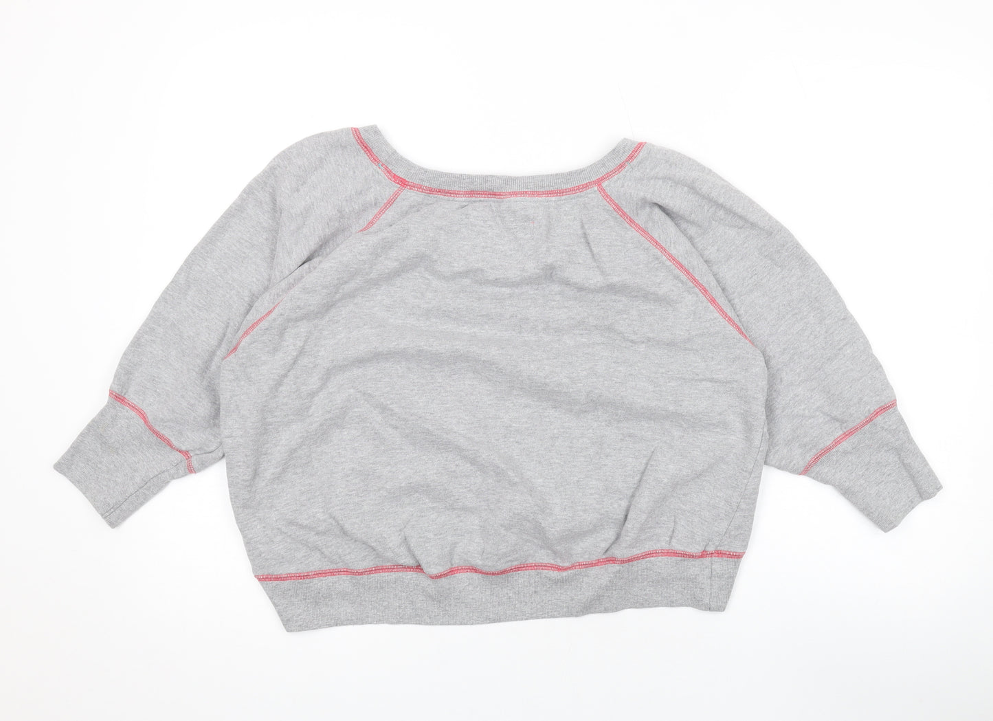 Debenhams Womens Grey Cotton Pullover Sweatshirt Size 14 Pullover