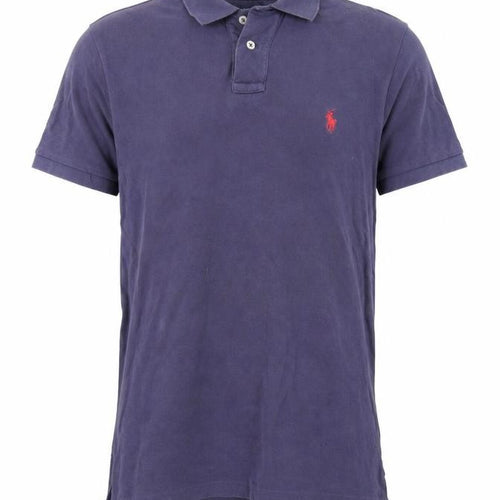 Polo Ralph Lauren Mens Purple Cotton Polo Size S Collared Button
