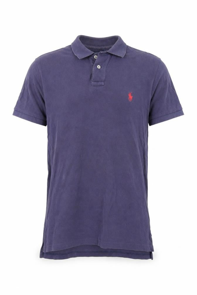 Polo Ralph Lauren Mens Purple Cotton Polo Size S Collared Button
