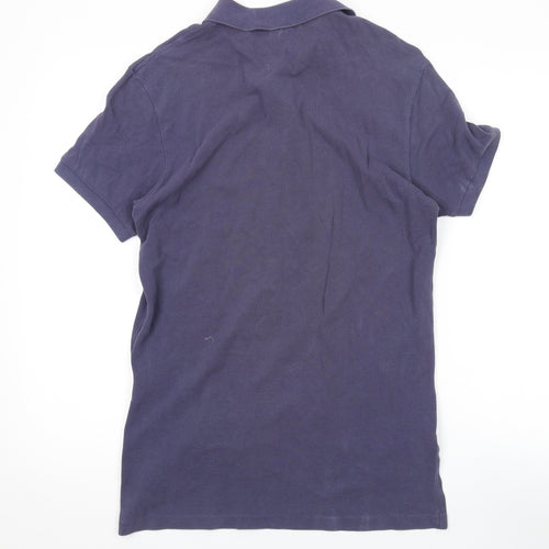 Polo Ralph Lauren Mens Purple Cotton Polo Size S Collared Button