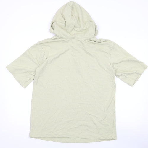 H&M Womens Green Cotton Pullover Hoodie Size S Pullover