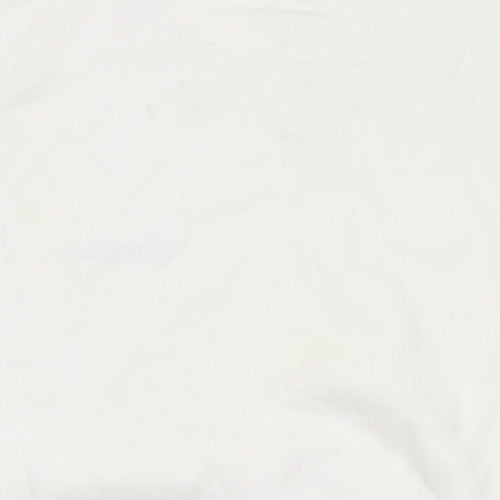 TaylorMade Mens White V-Neck Acrylic Pullover Jumper Size L Sleeveless