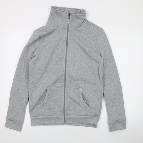 Millers Womens Grey Polyester Full Zip Sweatshirt Size 10 Zip