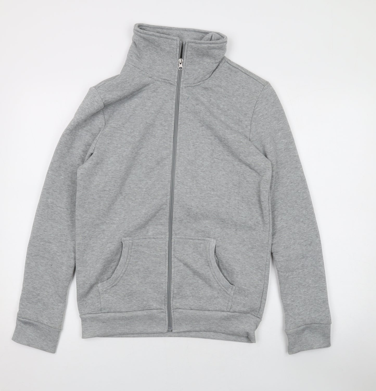 Millers Womens Grey Polyester Full Zip Sweatshirt Size 10 Zip