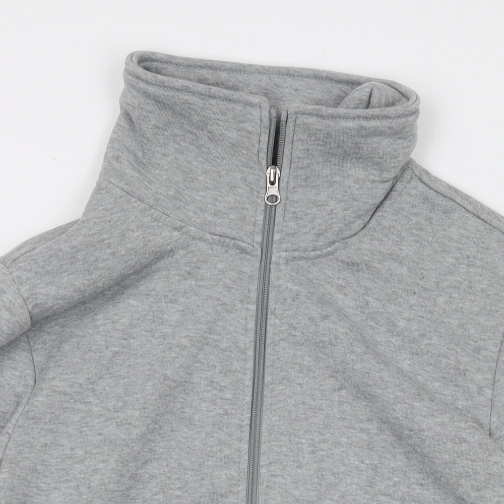 Millers Womens Grey Polyester Full Zip Sweatshirt Size 10 Zip