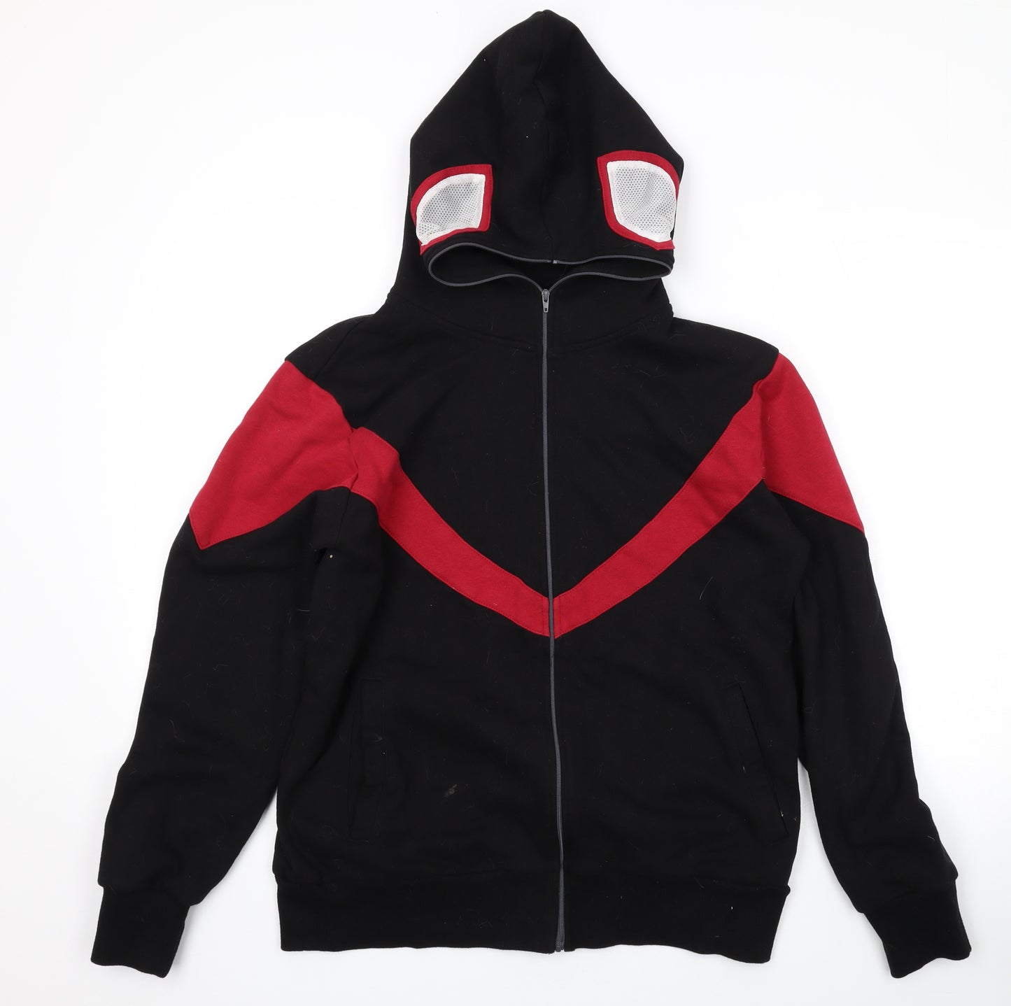 Cosplay Company Mens Black Cotton Full Zip Hoodie Size M