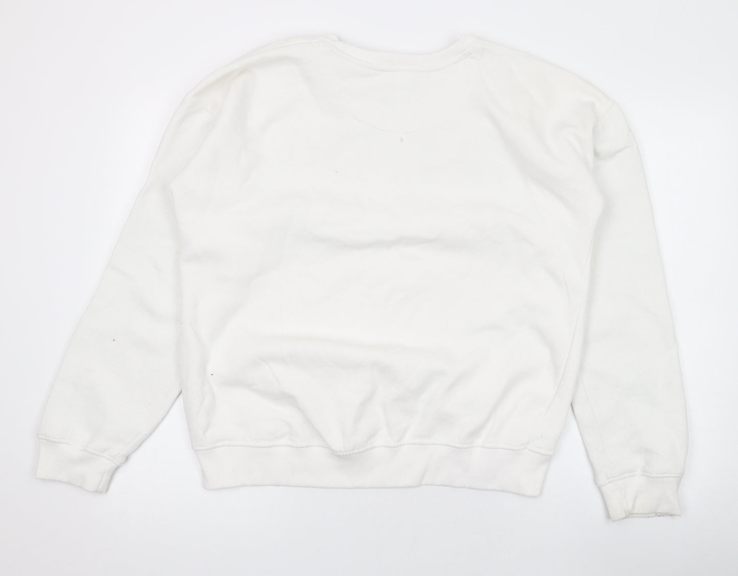 Northwest Womens White Cotton Pullover Sweatshirt Size M Pullover - Los Angeles