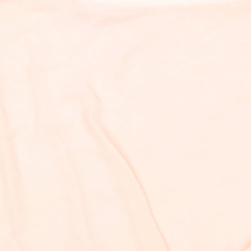 Vouley Vous Womens Pink Viscose Basic T-Shirt Size L Round Neck