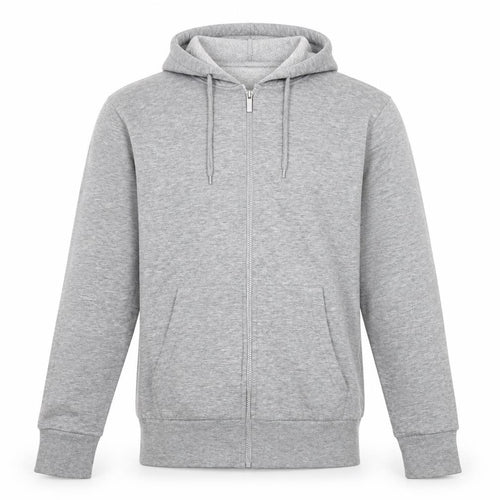 Originals Mens Grey Polyester Full Zip Hoodie Size S