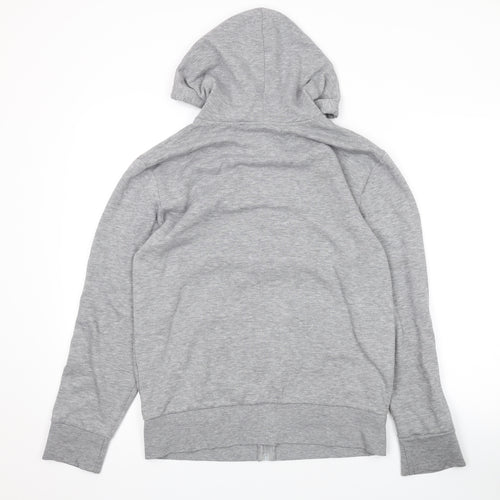 Originals Mens Grey Polyester Full Zip Hoodie Size S