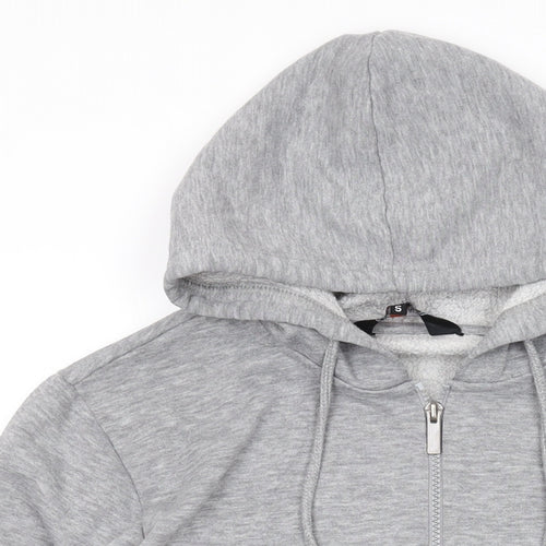 Originals Mens Grey Polyester Full Zip Hoodie Size S