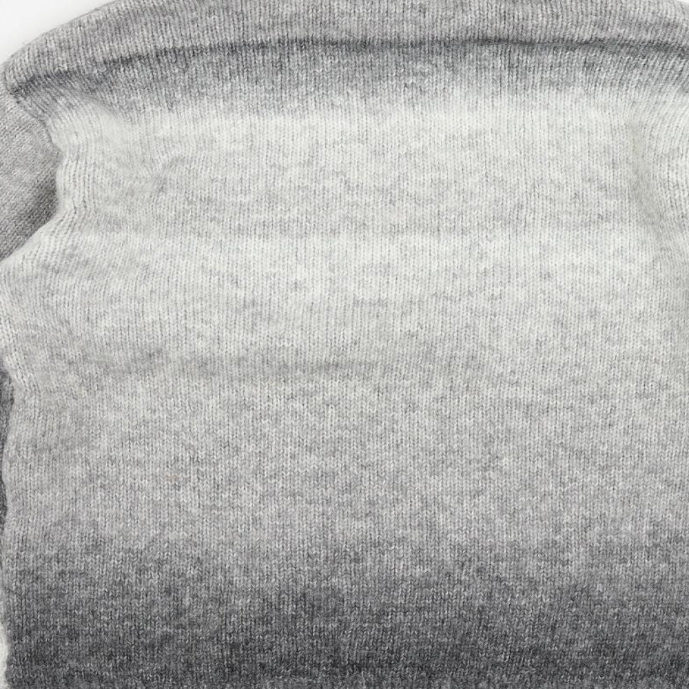 Marks and Spencer Womens Grey Roll Neck Acrylic Pullover Jumper Size S