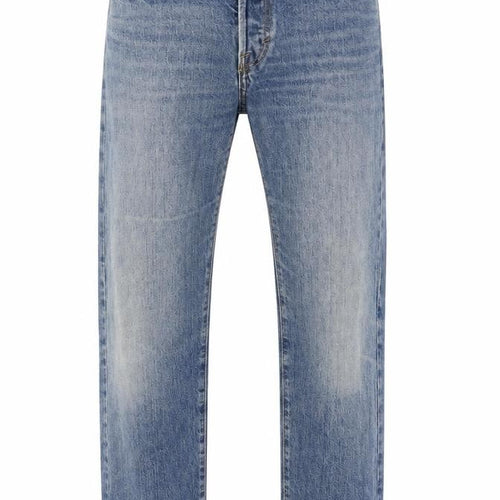 H&M Mens Blue Cotton Straight Jeans Size 30 in L31 in Regular Button