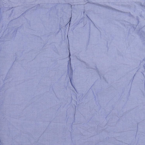 Stone Bay Mens Blue Cotton Button-Up Size M Collared Button