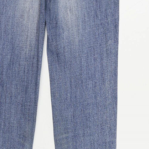 Gina Tricot Womens Blue Cotton Skinny Jeans Size 27 in L34 in Regular Zip