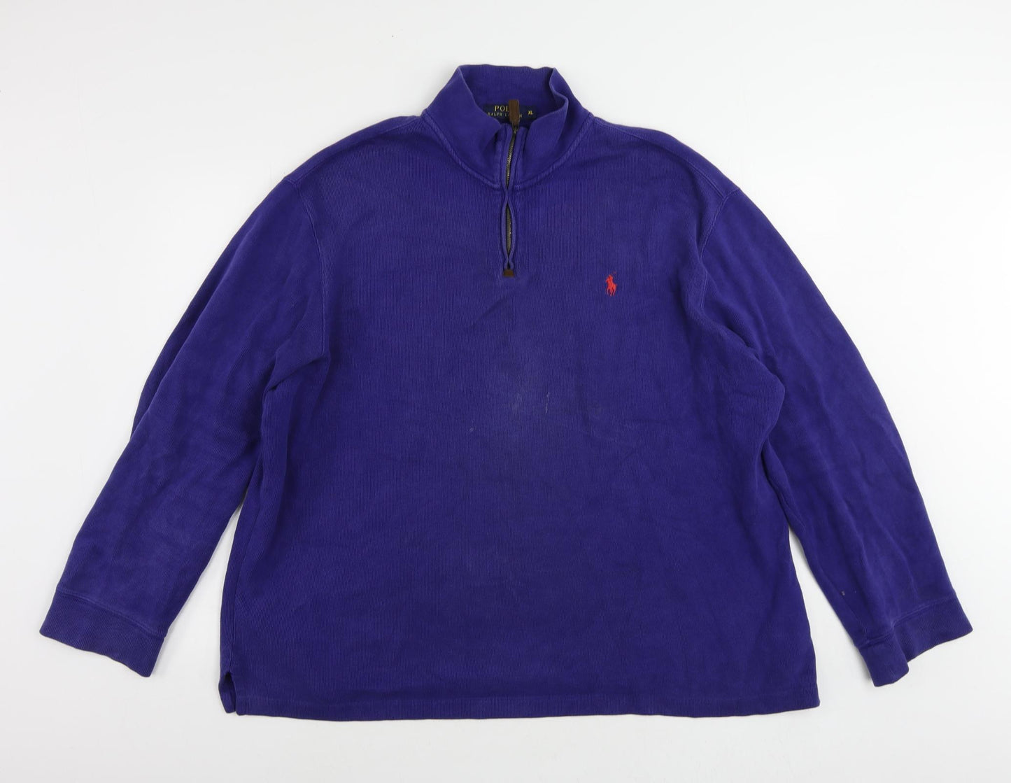 Polo Ralph Lauren Mens Blue Cotton Pullover Sweatshirt Size XL