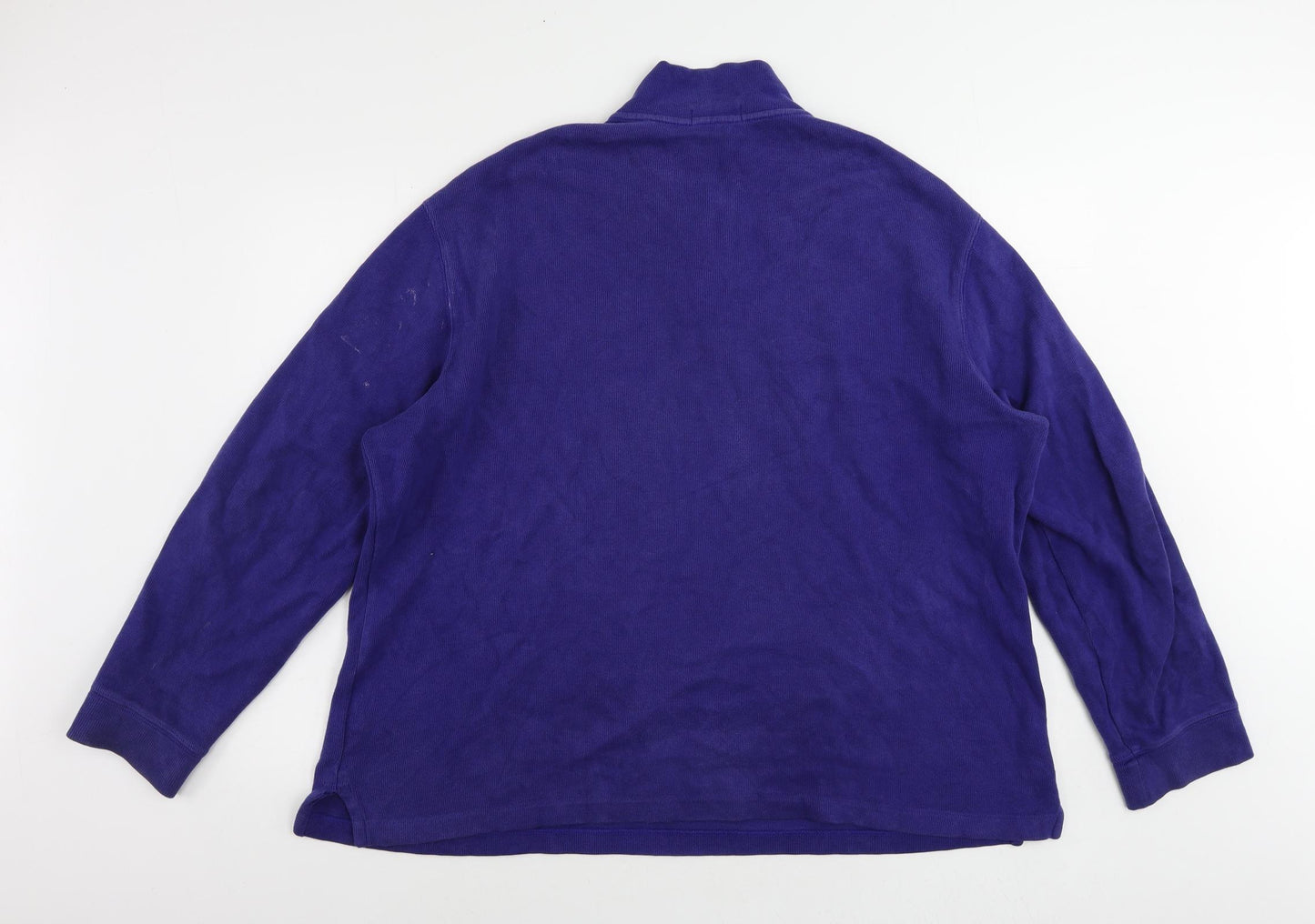 Polo Ralph Lauren Mens Blue Cotton Pullover Sweatshirt Size XL