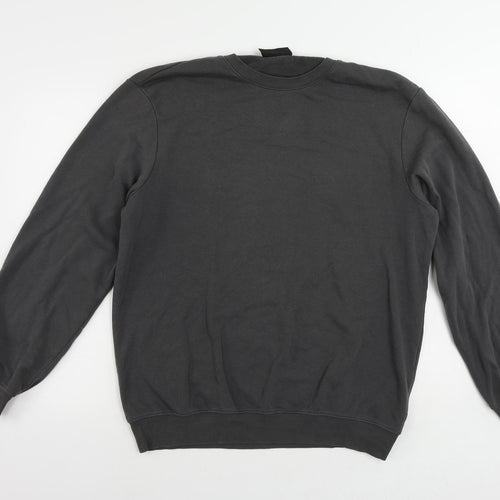 H&M Mens Grey Cotton Pullover Sweatshirt Size M