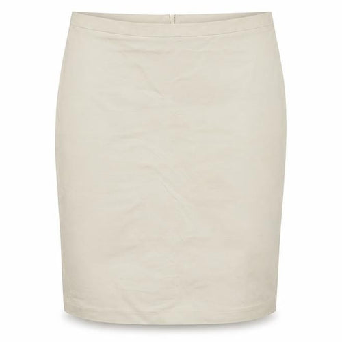 United Colors of Benetton Womens Beige Cotton Straight & Pencil Skirt Size 10 Zip