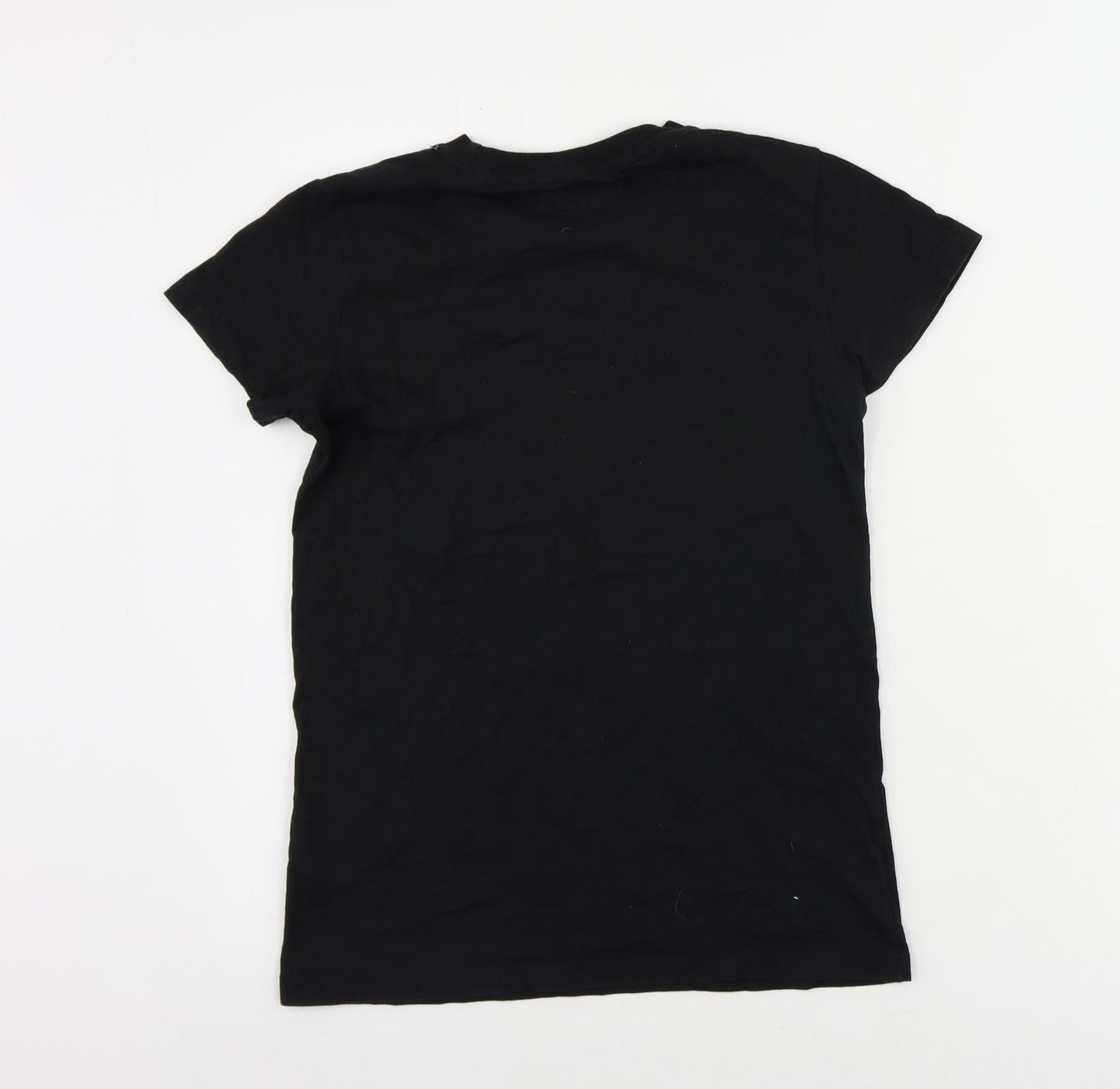 Fortnite Womens Black Cotton Basic T-Shirt Size S Crew Neck