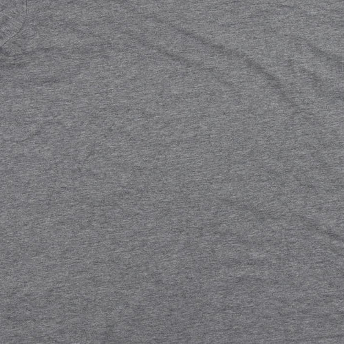 Dione Gilman Womens Grey Cotton Tunic T-Shirt Size XL Round Neck - Pockets