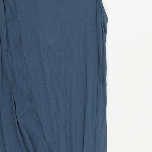 Peruvian Connection Womens Blue Viscose Pencil Dress Size S Round Neck Pullover