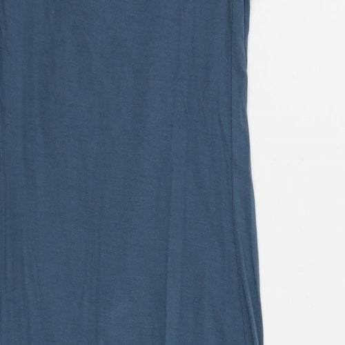 Peruvian Connection Womens Blue Viscose Pencil Dress Size S Round Neck Pullover