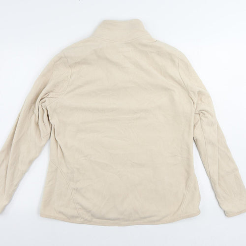 GOODMOVE Womens Beige Jacket Size 16 Zip - Zipped Pockets