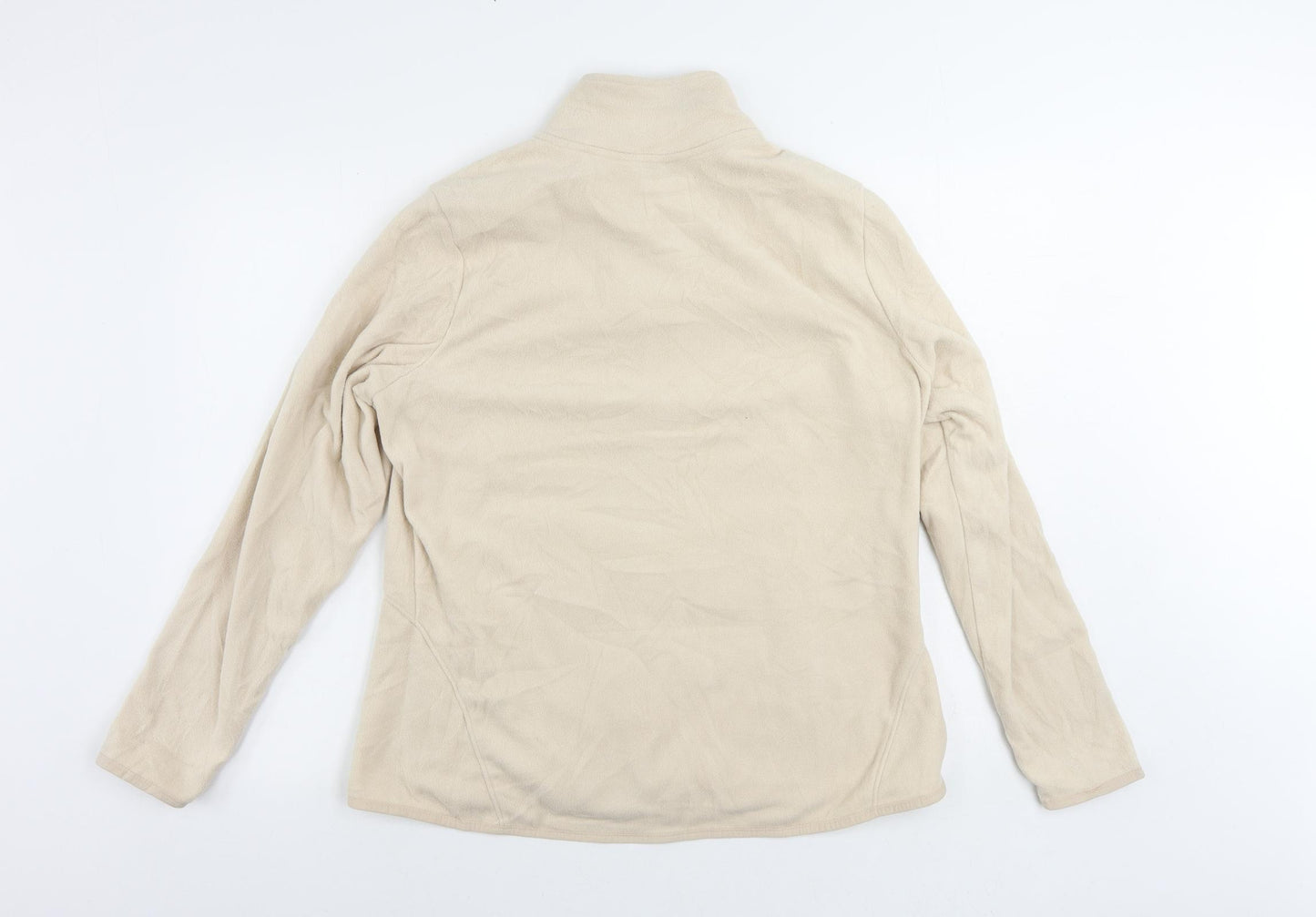 GOODMOVE Womens Beige Jacket Size 16 Zip - Zipped Pockets