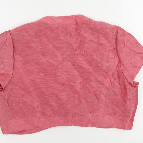 CC Womens Pink Jacket Size 18 Hook & Eye