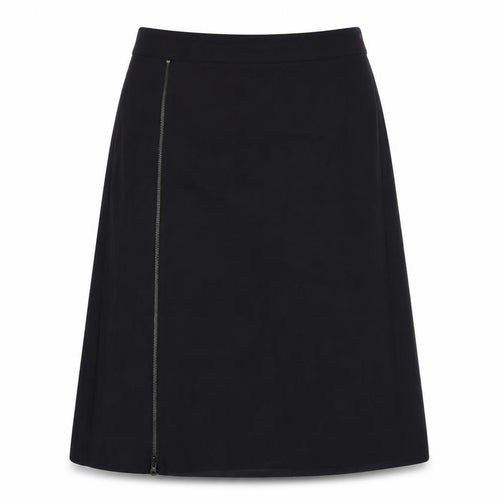 Marc O'Polo Womens Blue Wool A-Line Skirt Size 12 Zip