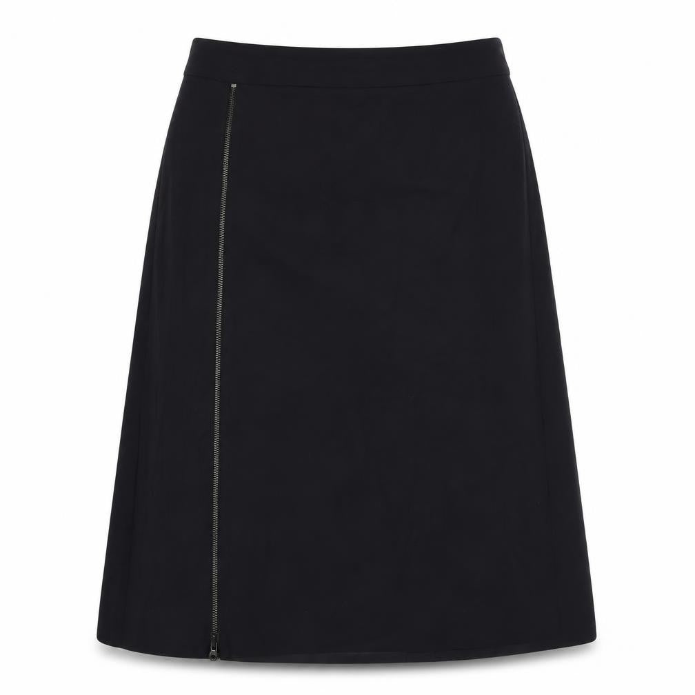 Marc O'Polo Womens Blue Wool A-Line Skirt Size 12 Zip