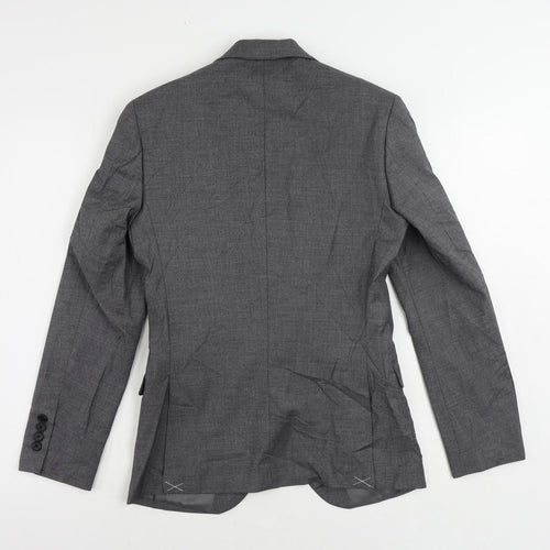 Marks and Spencer Mens Grey Polyester Jacket Suit Jacket Size 34 Regular