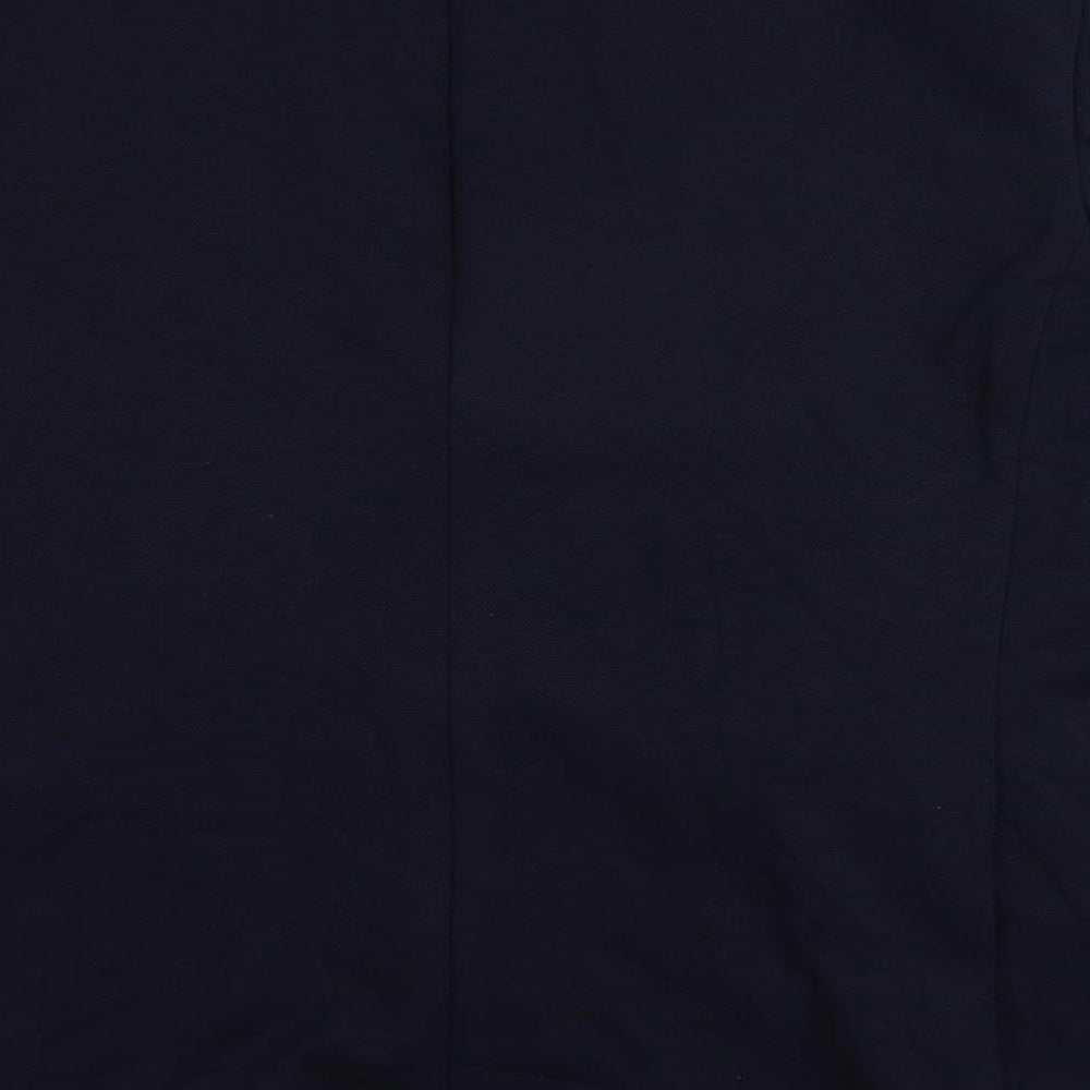 Marks and Spencer Mens Blue Polyamide Jacket Suit Jacket Size 44 Regular